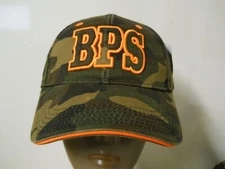 BPS Bass Pro Shops Green Camouflage Embroidered Baseball Hat Adjustable NEW