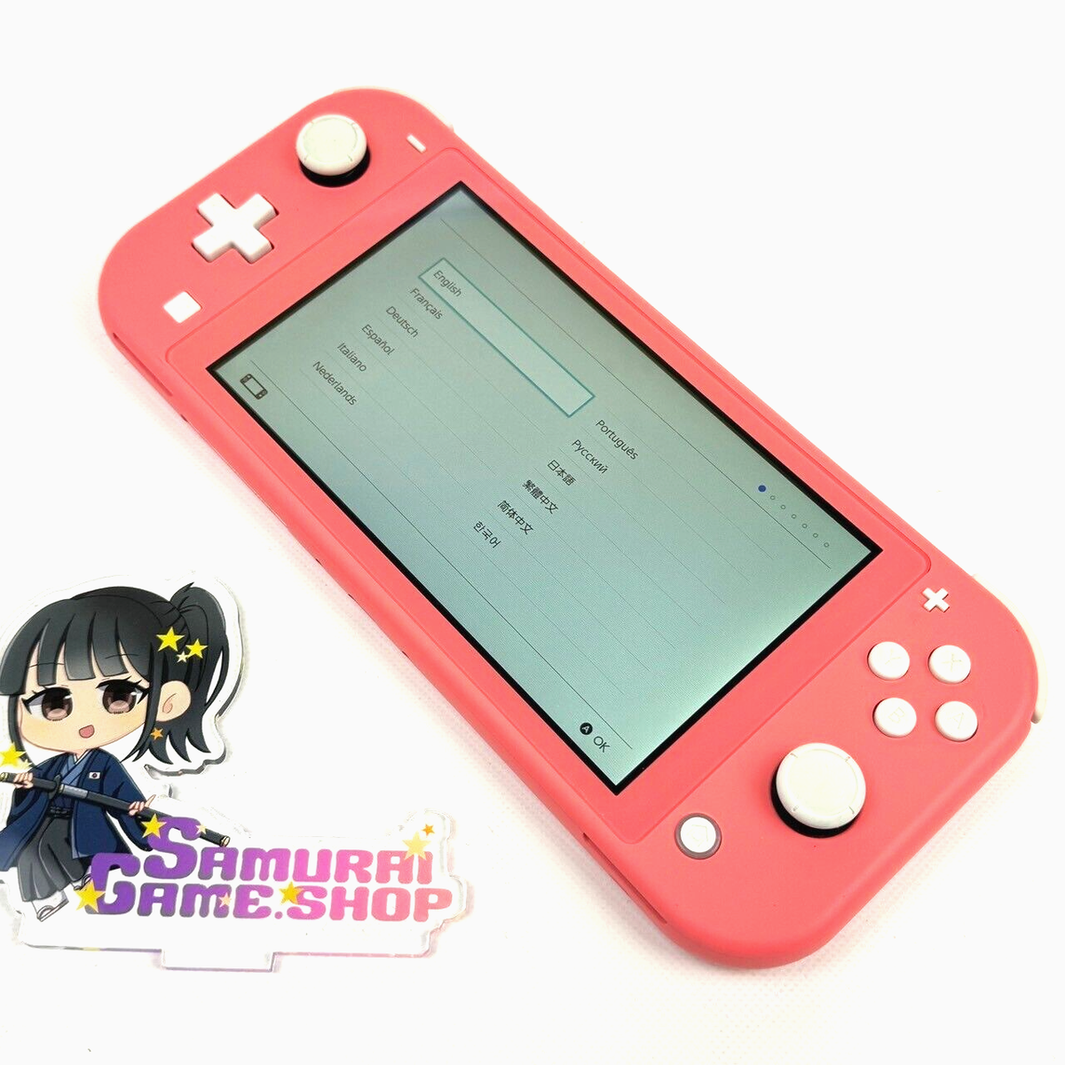 Refurbished Nintendo Switch Lite Coral Pink Console Only Region 