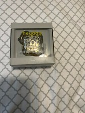 Heyday Earbud Case Cover Fits AirPods Gen 1  2 - Gold Leopard Print OPEN BOX