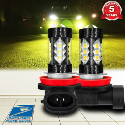 H11 H8 H9 3000K Golden Yellow LED Headlight Bulbs High Low Beam