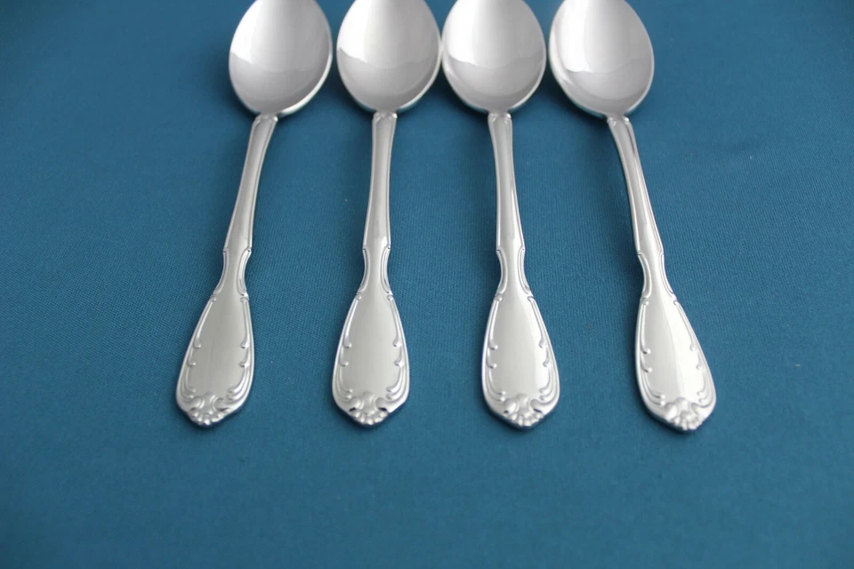 4 cucharaditas Noritake SERENATA 18/8 acero inoxidable Japón 5 7/8" Foto 2 de 4