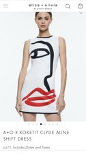 Alice And Olivia A+o X Koketit Clyde Aline Shift Dress Size 14 Msrp £475