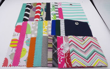 Assorted Fabric Swatches for Crafts Lot of 5- 8 1/2"x 5" 16- 5"x 5"