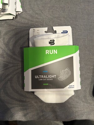Bauerfeind Low Cut Socks Ultralight Run Men White 38-40 MADE IN GERMANY