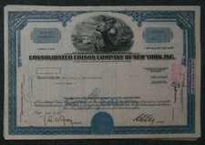 Lot 34 X Consolidated Edison Company of New York, Inc 1960er less 100 Shares
