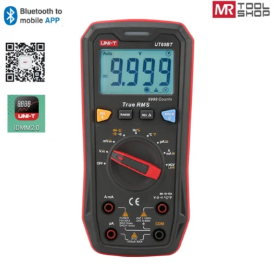 UNIT UNI-T TRMS Multimeter Digital Auto Range Bluetooth AC/DC Ohm Freq Temp Tester CE