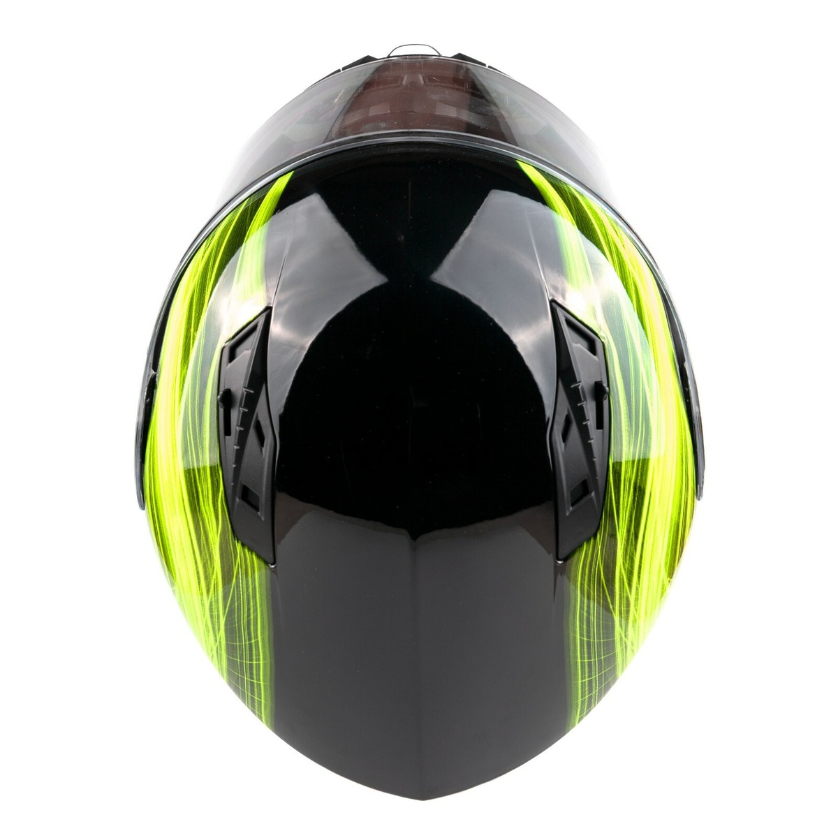 DOT Adult Modular Helmet with drop down sunglass Hi-Viz