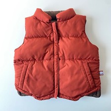One Kid Reversible Down Puffer Vest Brown / Auborn Sz 5 Girls Boys Outdoors Fall