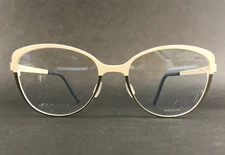 Blackfin Eyeglasses Frames BF825 BRDIGEHAVEN COL.682 White Silver 54-18-145