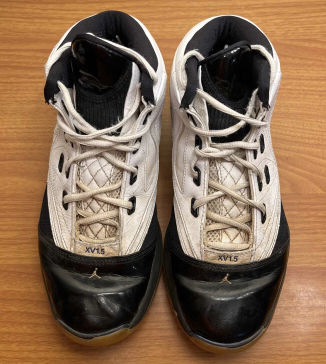 Кроссовки Nike Air Jordan 16.5 XV1.5 белые черные университетские королевский размер 10 375387-141 - Изображение 4 из 4