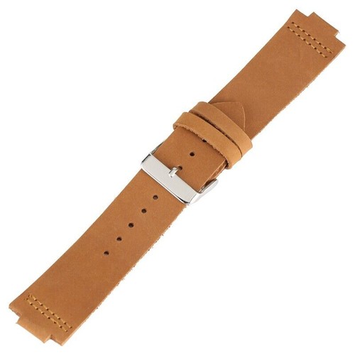Brazalete de cuero con correa de reloj de madera natural 22/23 mm negro/marrón/azul - Imagen 4 de 17