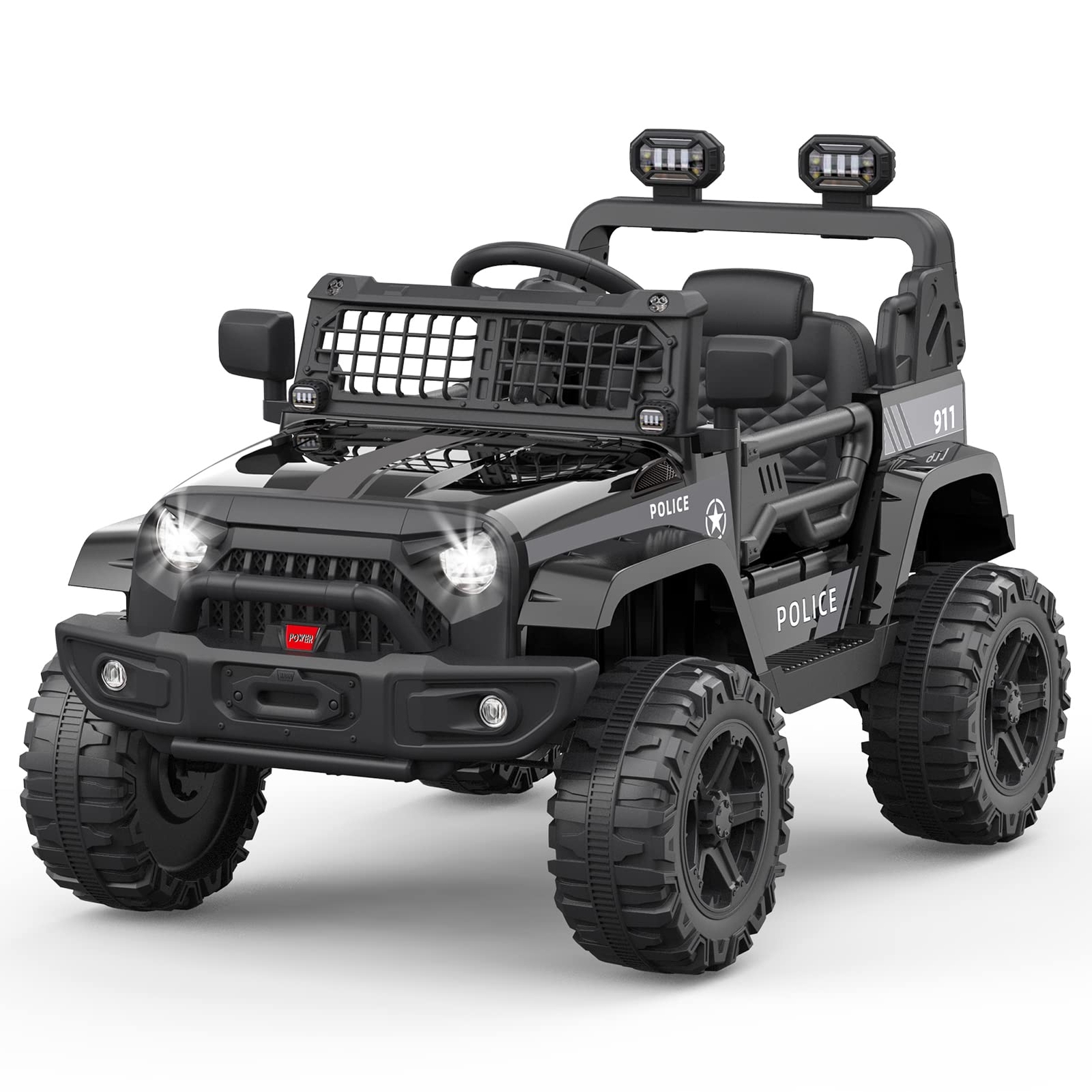 Ride on Truck Car 12V Kid Electric Vehicles with Remote Control Lights 2 Speed