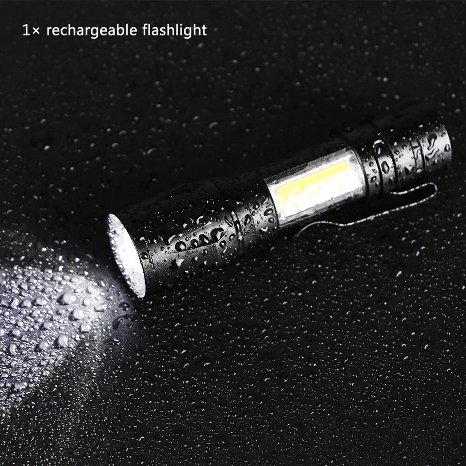 8000lm Lampe Torche LED Ultra Puissante Lampe de Poche Rechargeable USB Tactique - Imagen 4 de 4