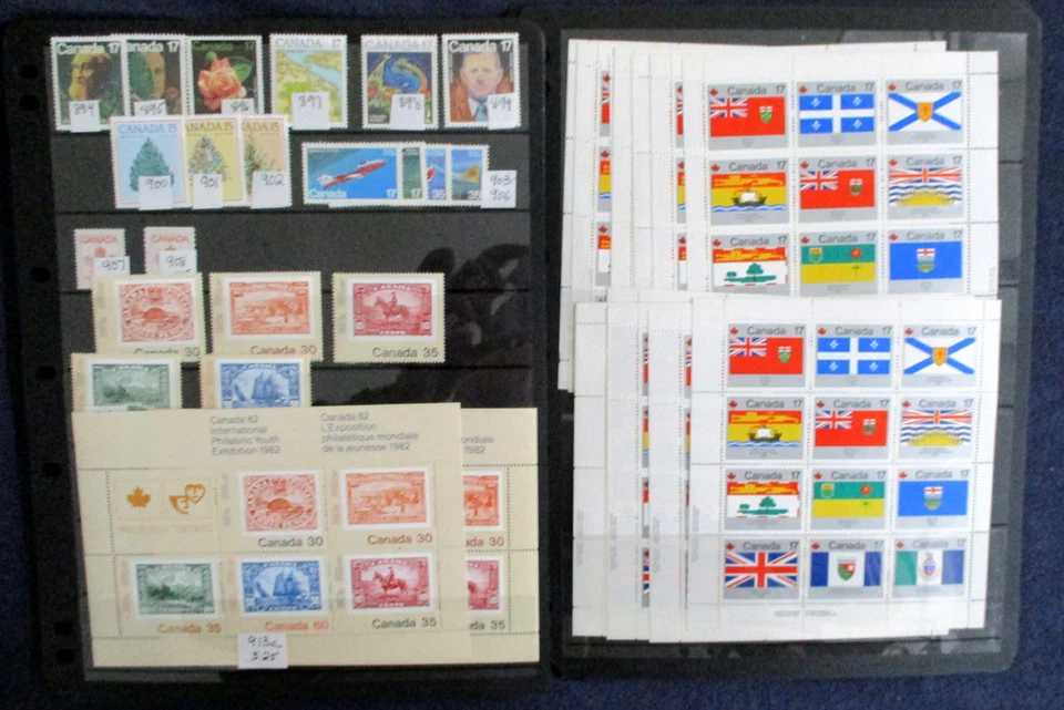 Canada Dealer Lot CVC$10000 War Tax Back-of-Book Inscription Blocks S/S M/S - Image 3 of 4