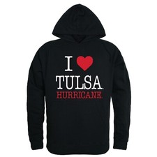 University Of Tulsa Golden Hurricane UT NCAA College I Love Hoodie Sweatshirt