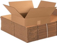 15 x 15 x 4 Shipping Boxes Moving Boxes Corrugated Kraft 25/Bundle 25/Pack