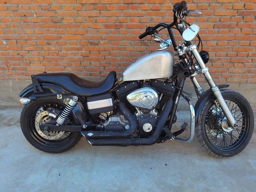 Motorcycle Petrol Gas Fuel Tank Oil Tank For Harley Dyna Unpainted Silver 10L - Foto 8 di 9