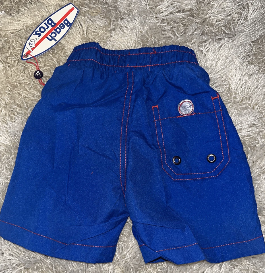 Nuevo traje de baño Beach Bros. azul marino y rojo niño pequeño 2T nuevo con etiquetas $28 Foto 4 de 4