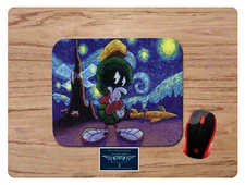 MARVIN THE MARTIAN STARRY NIGHT INSPIRED NON-SLIP MOUSE PAD HOME OFFICE