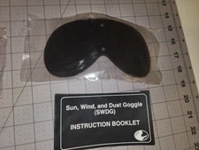 Replacement Lens Smoked/Neutral USGI Military Sun Wind & Dust Goggles Eye - NEW
