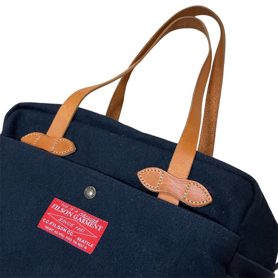 FILSON nanamica USA made wool melton rugged twill zip tote