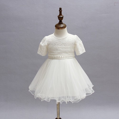 Sale Baby Christening Gown Lace Baptism Dress Embroidery Infant Dress Gown - Picture 3 of 5