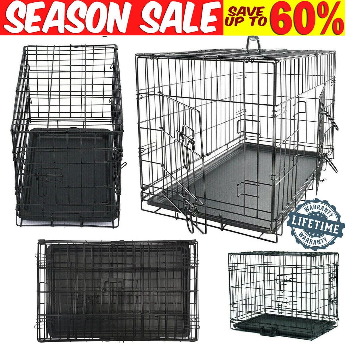 Folding dog best sale cage
