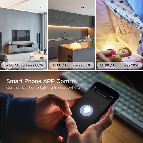 MOES WLAN 1/2 Weg Smart Dimmer Lichtschalter Unterputz Modul Alexa Google App - Bild 7 von 19