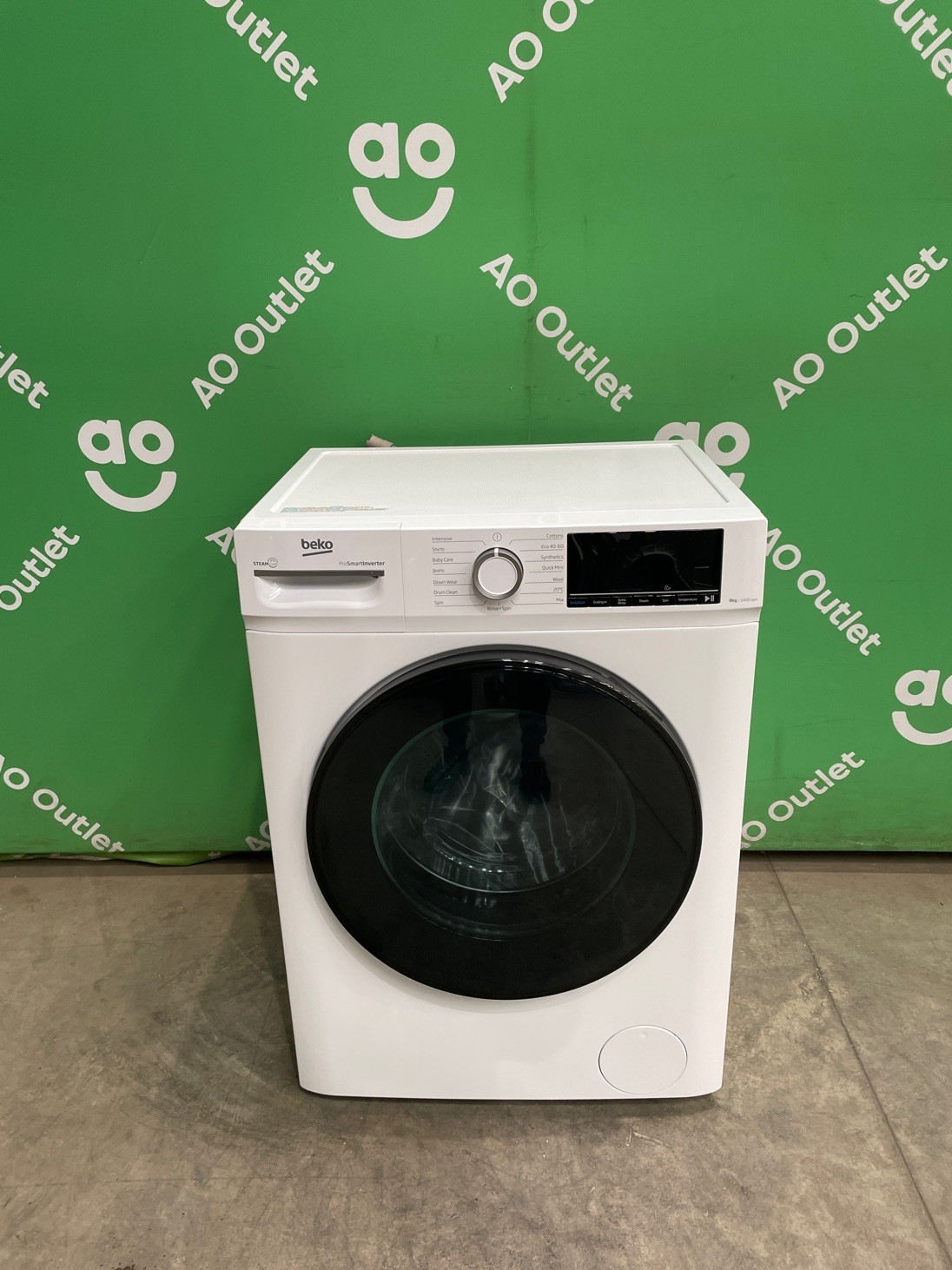 Beko Washing Machine 8kg 1400rpm - White - A Rated BW1O3841W #LF121614