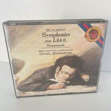 SCHUBERT Symphonies Nos. 1, 4 6 / Rosamunde CD 1988 Barenboim, Berliner Phil