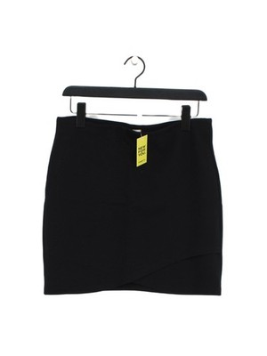 Sunday Best Damen Minirock L schwarz Viskose mit Nylon, Elasthan kurz Mini