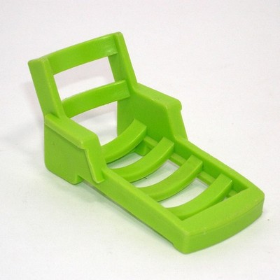 Vintage Fisher Price Little People Green Lounge Chair for Popup Camper set 992