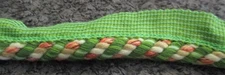 1.75 Continuous Lg. Multicolored Twist Cord Rope Trim w/Lip Pipping Trim