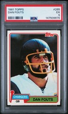 1981 TOPPS #265 DAN FOUTS PSA 5