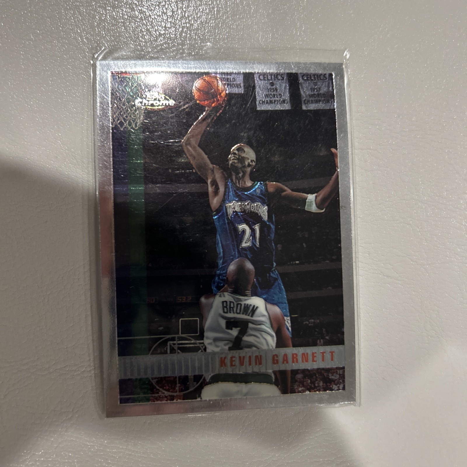 1997-98 Topps Chrome Refractor Kevin Garnett #148 HOF