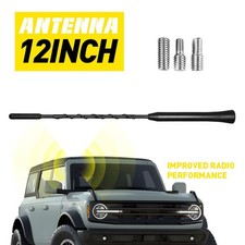 12 Black Antenna Mast Power Amfm Radio Aerial For Toyota Tacoma 1995-2016 12 Black Antenna Mast Power Amfm Radio Aerial For Toyota Tacoma 1995-2016