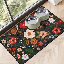 Eco-Friendly Pet Supplies: 16"X24" Absorbent Quick Dry Floor Mat for Dog & Cat F