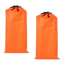 2 Pcs 18x10 Inch Oxford Cloth Tripod Monopod Case Bag with Drawstring, Orange