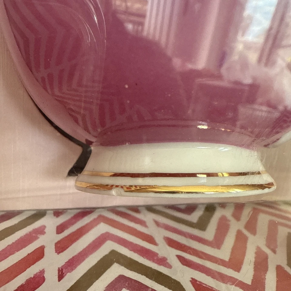 2 GRACE'S TEAWARE чай чашки и блюдца наборы 4 чашки 4 блюдца розовый и золотой 2 комплекта - Изображение 4 из 4