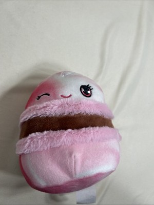 Squishmallows Dessert Mystery Squad Macaroon 5'' Plush Pink Stuffed