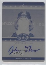 2012 Leaf US Army All-American Bowl Printing Plate Black 1/1 John Theus Auto 2u6