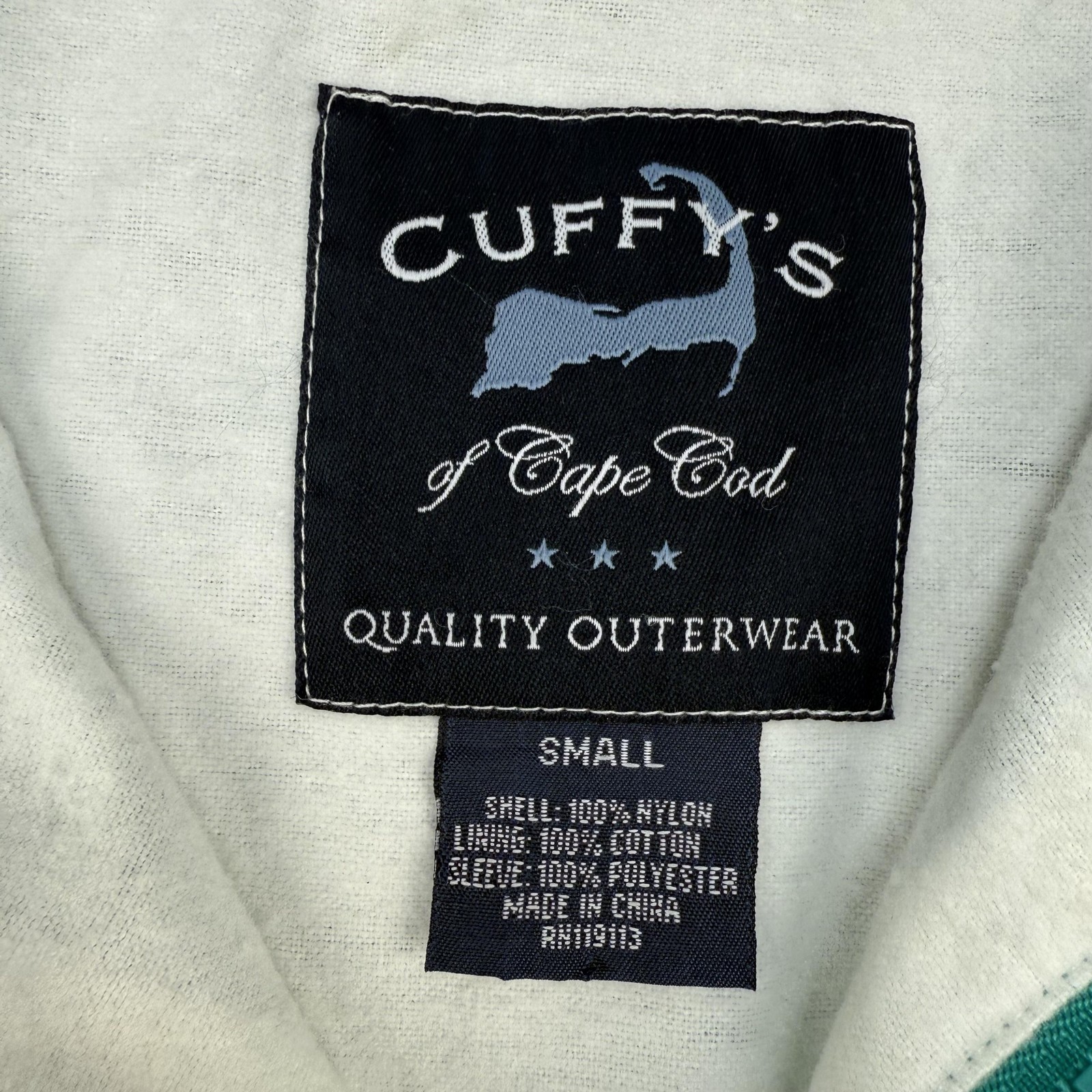 Cuffy's Cape Cod Pullover Jacket Mens Small Teal … - image 8