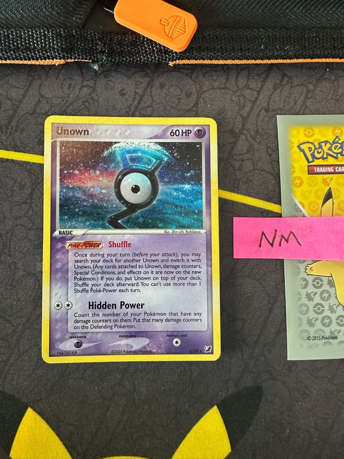 Pokemon  Card Unown G EX Unseen Forces Holo Rare G/28 274 💎NM💎
