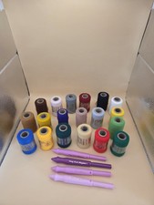 Lot of Pretty Punch Shoppettes Punch Embroidery Acrylic Yarn And 4 Punch Tools