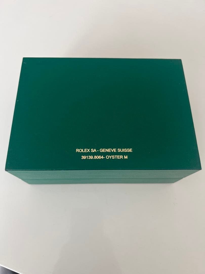 ROLEX 39139.8064 Watch Box Case Oyster M Green Wood Wave Vintage Genuine #10