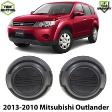Front Fog Lights Cover Primed Left Right Side For 10-13 Mitsubishi Outlander Front Fog Lights Cover Primed Left Right Side For 10-13 Mitsubishi Outlander