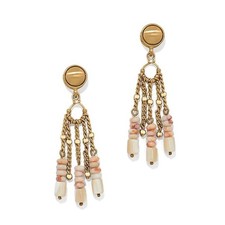Brighton Contempo Nuevo Rosado Fringe Post Earrings $108  JA0215
