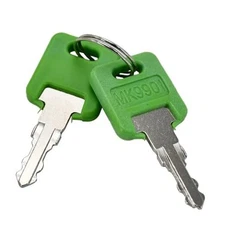 2Pcs RV Keys MK9901 6601 Motorhome Green Master Keys Compatible with FIC Code 