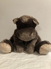 Animal Alley Toys  R  Us Dark Brown Hippo Large 16  Plush Toy