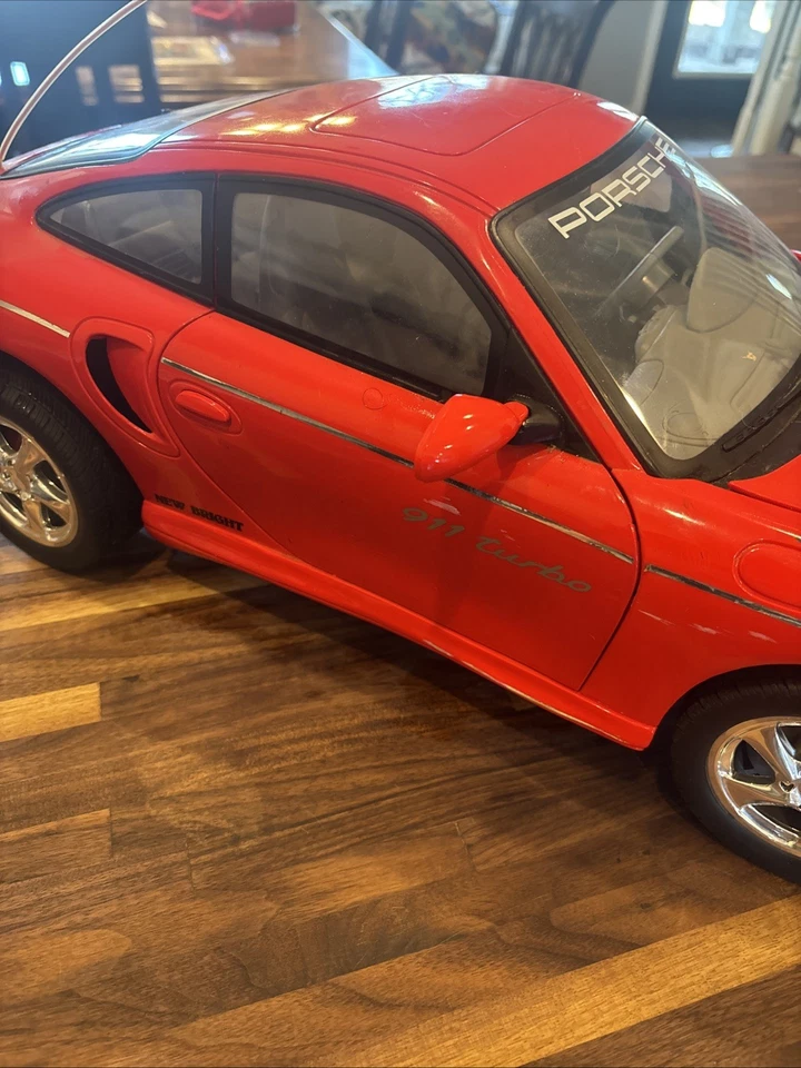 Porsche 911 New Bright RED RC 1/6 Scale Remote Control Car Only-UNTESTED/PARTS! - Image 3 of 4